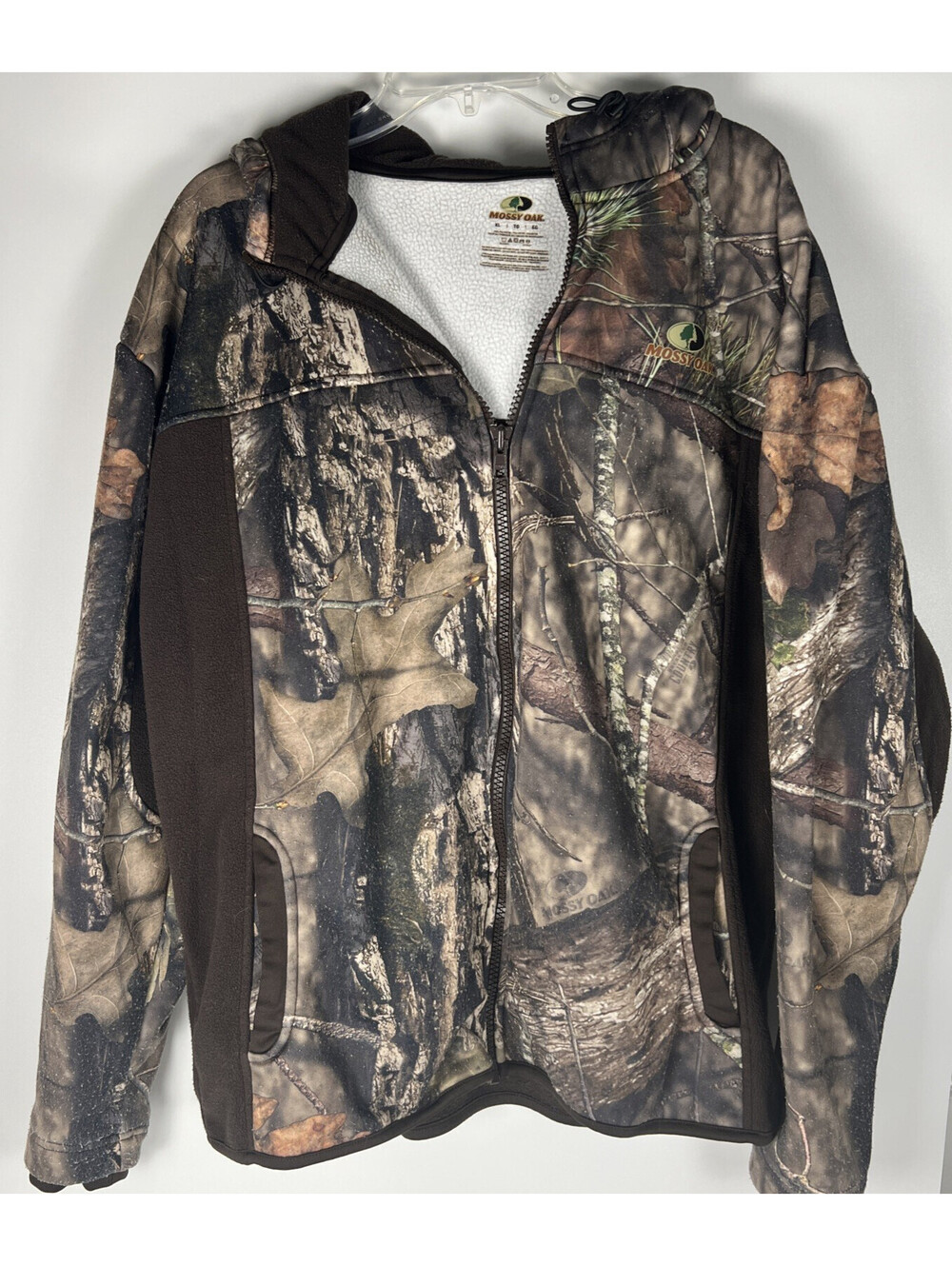 Mossy Oaks Camo Hoodie Men’s XL Full Zip Fleece Jacket Outdoor Hunting Gear